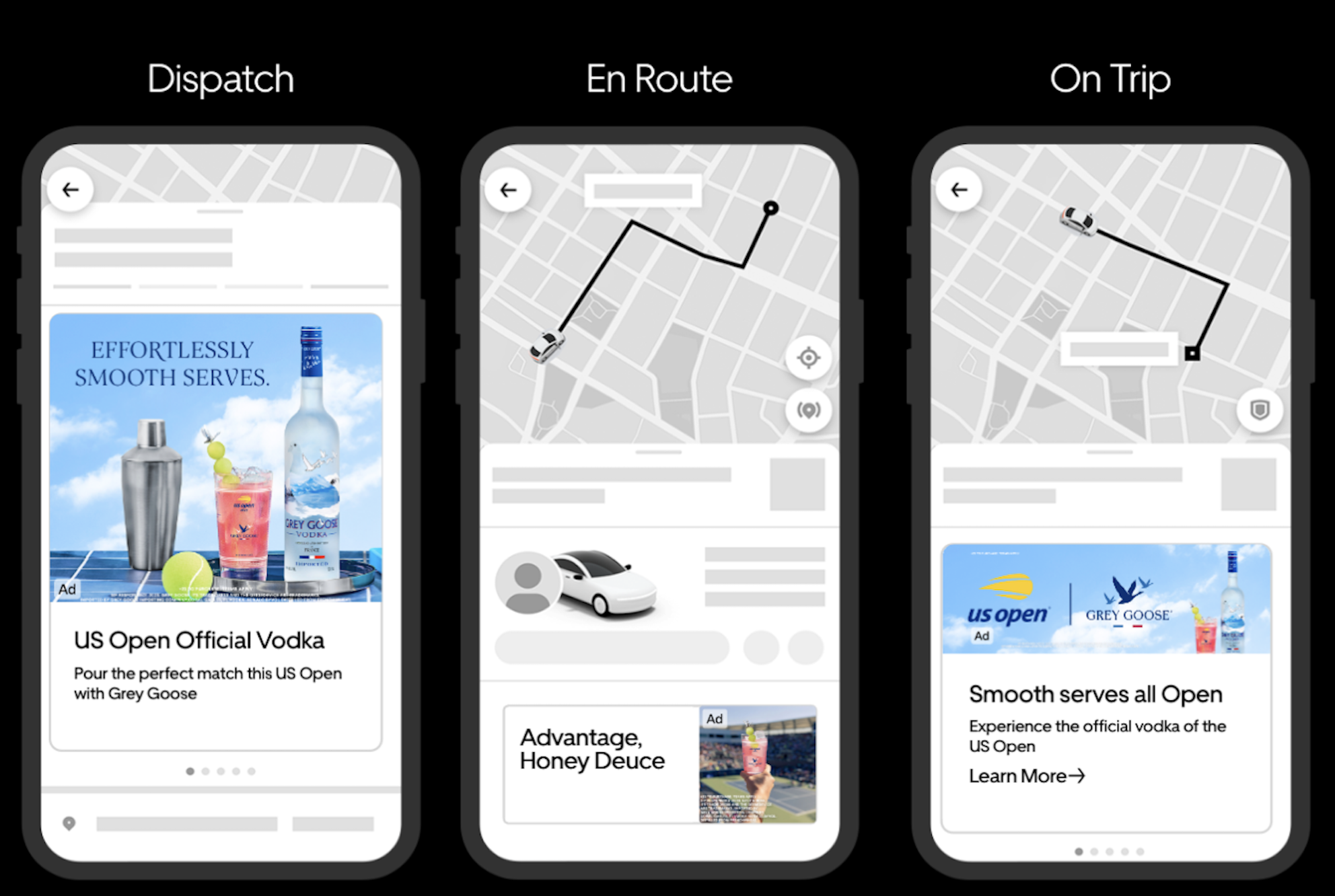 Cell phone images of Uber's location data