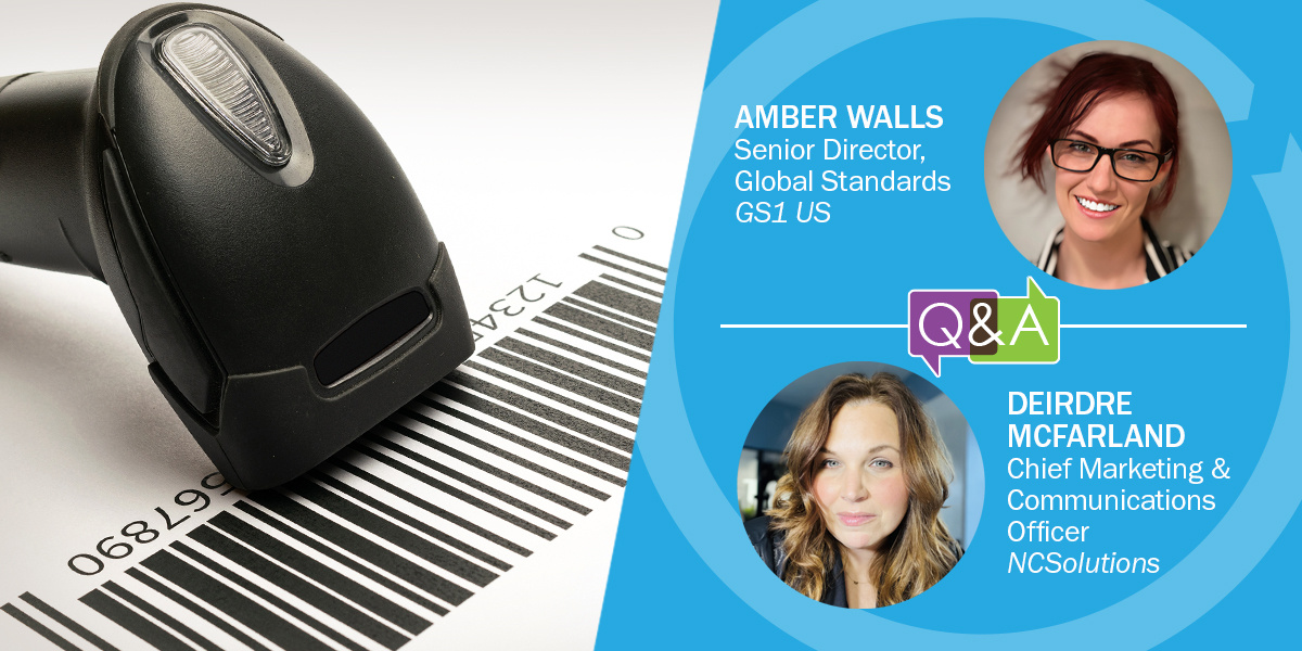 Picture of barcode with image of Amber Walls and Deirdre McFarland