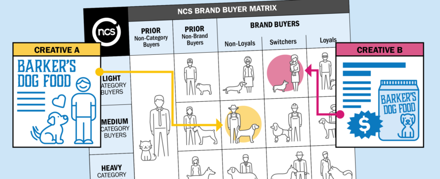 NCS brand buyer matrix where it shows how buyers are scored based on category